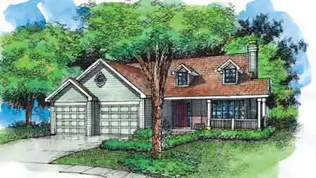 image of small ranch house plan 1529